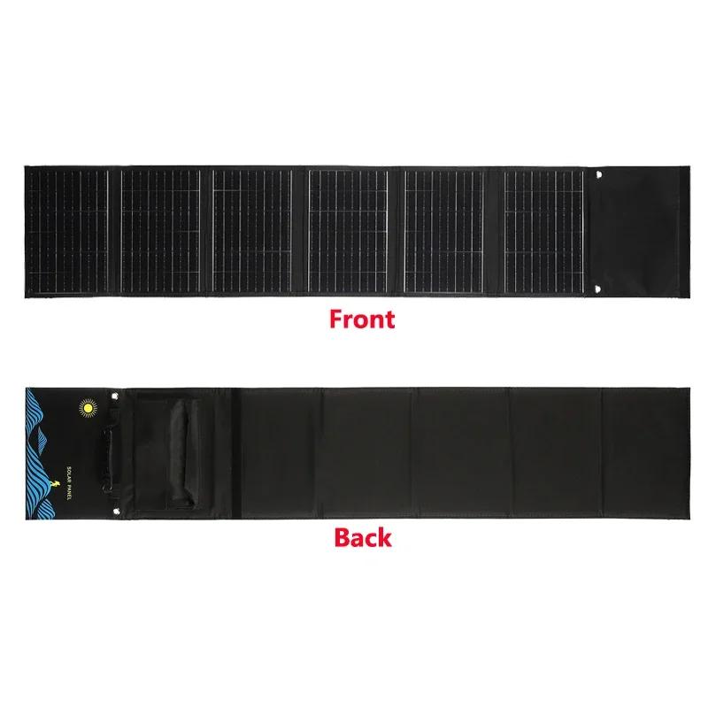 18V Foldable Solar Panel 1000W Portable Folding Bag USB+DC Output Solar Power Charger for Mobile Phone Hiking Camping Outdoor