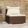 Day and Night - Day and Night Central Garden Sofa with Brown Synthetic Rattan Cushions