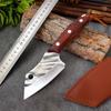 Hand Forged Pocket Knife Meat Vegetable Fruit Kitchen Knives Wood Handle Butcher Boning Knife Chef Slicing Knife Stainless Steel