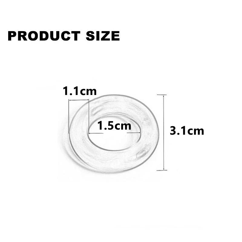 Silicone Penis Lock Cock Ring Bondage Erection Delay Ejaculation Reusable Enlargement Ball Stretcher Sex Toy Men Semen Lock Ring