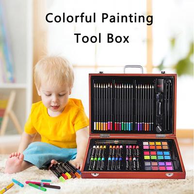 Crayons 84pcs Painting Drawing Art Set Pencil Brush Wood Box Buy At A Low Prices On Joom E Commerce Platform