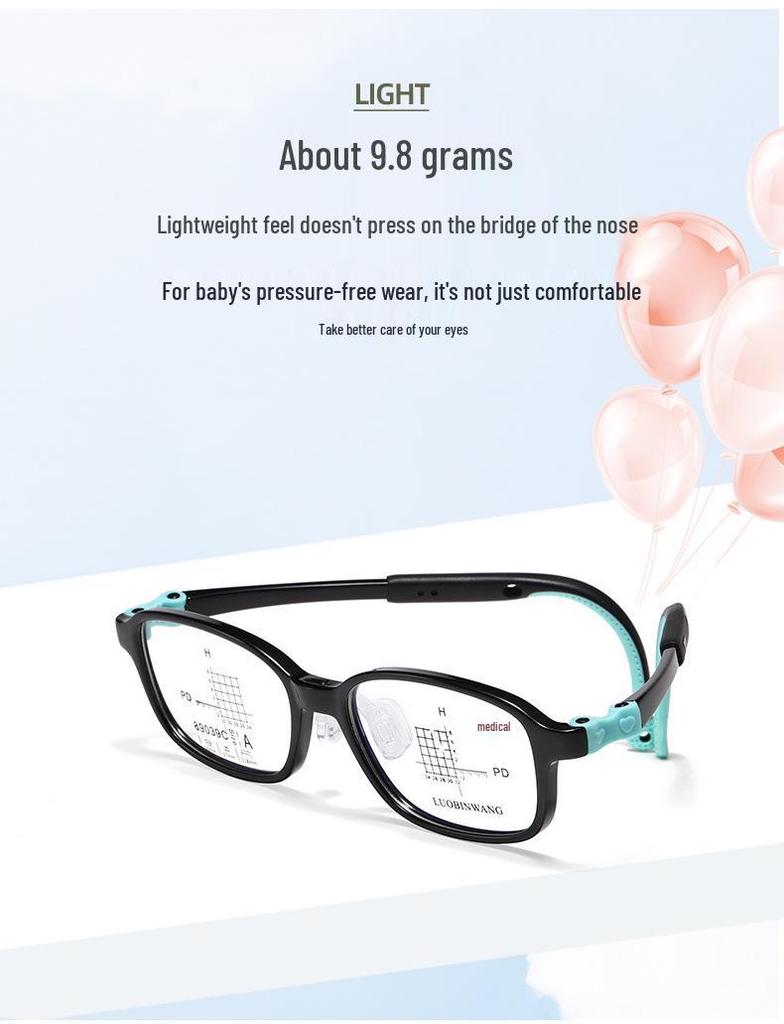 Ultra-Light Drop-Resistant Silicone Frame with Defocus Control Lenses for Children's Myopia