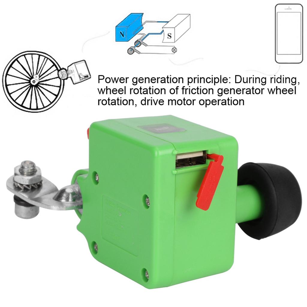 Mountain Bike Generator Energy Saving Environmental Generator Plastic + Electronic Components for Cycling