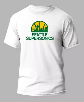 REDUCERE Seattle Sonics Tricou Retro Vintage Supersonics Mărimi S-5XL