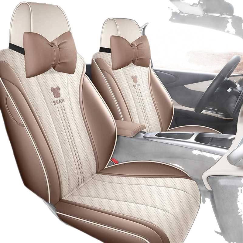 2025 Model Smart Driving Dolphin Perforated Leather Seat Cover - 420km Breathable Full Coverage Cushion