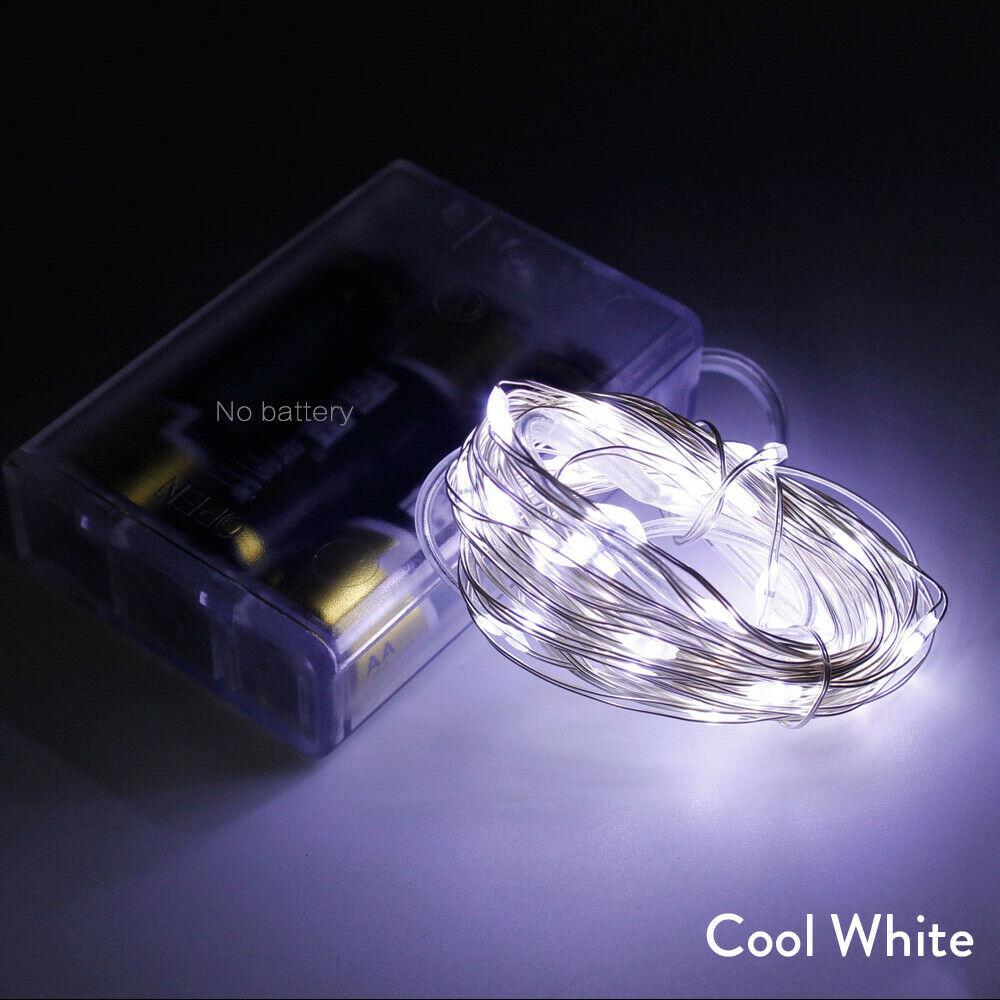 1m - 10m LED String Light 9 Colors Fairy Lights 10-100LEDs Copper Wire Battery Powered for Wedding Xmas Party Decor Holiday Lamp