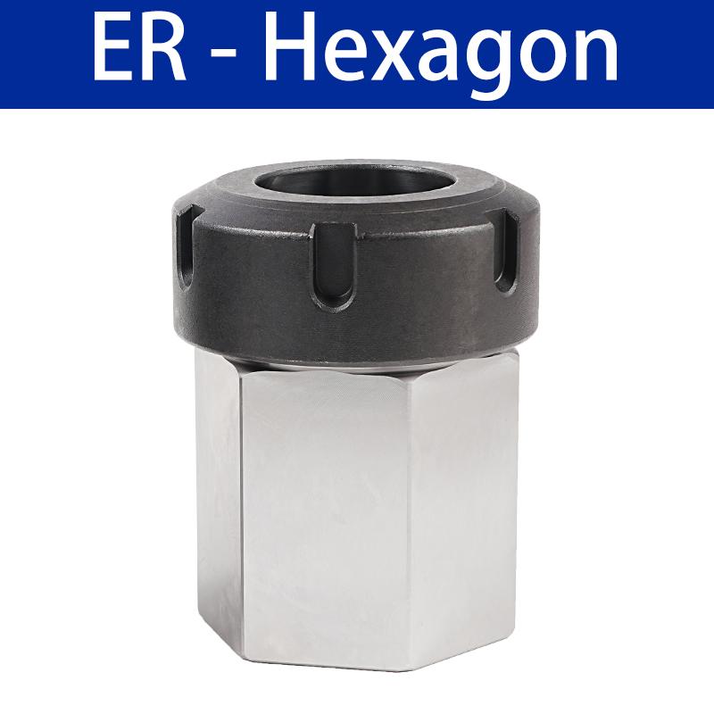 

ER Square Hex Collet Block ER/25/32/40 Block Chuck Holder Workholding Holder for CNC Lathe Engraving Machine ER25
