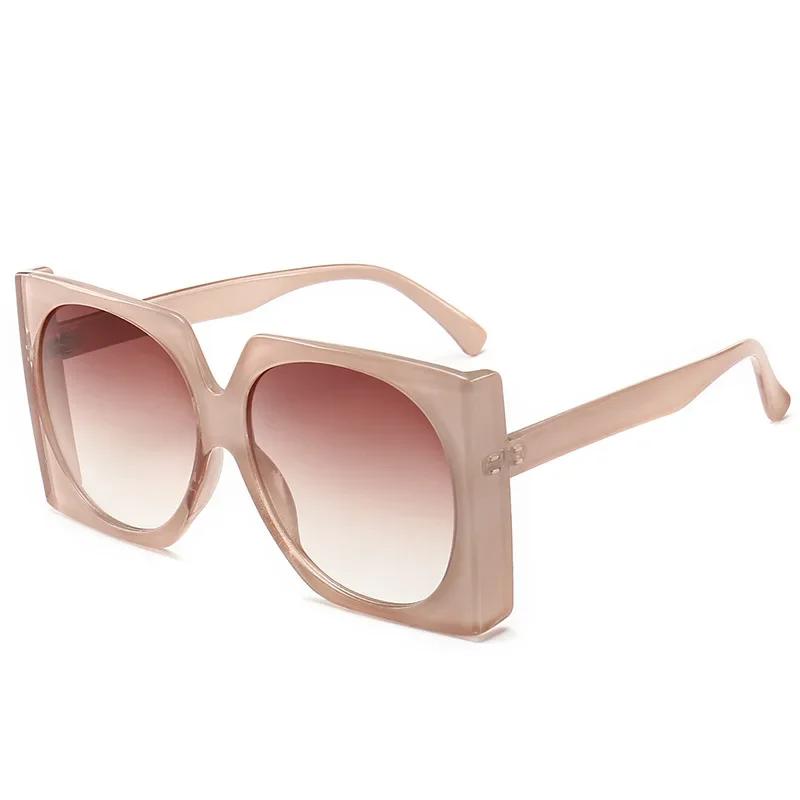 Resin Sunglasses for Men Woman Fashionable Large Square Glasses Large Frame Luxury Designer Sunglasses for Women Gafas De Sol