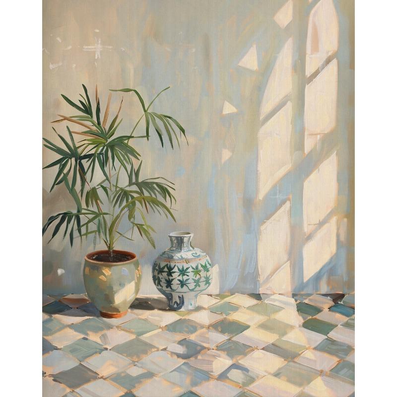 

Moroccan Marrakech Door Mediterranean Architecture Elegant Vase Botanical Boho Poster Canvas Painting Wall Picture Home Decor 21cm×30cm NoFrame