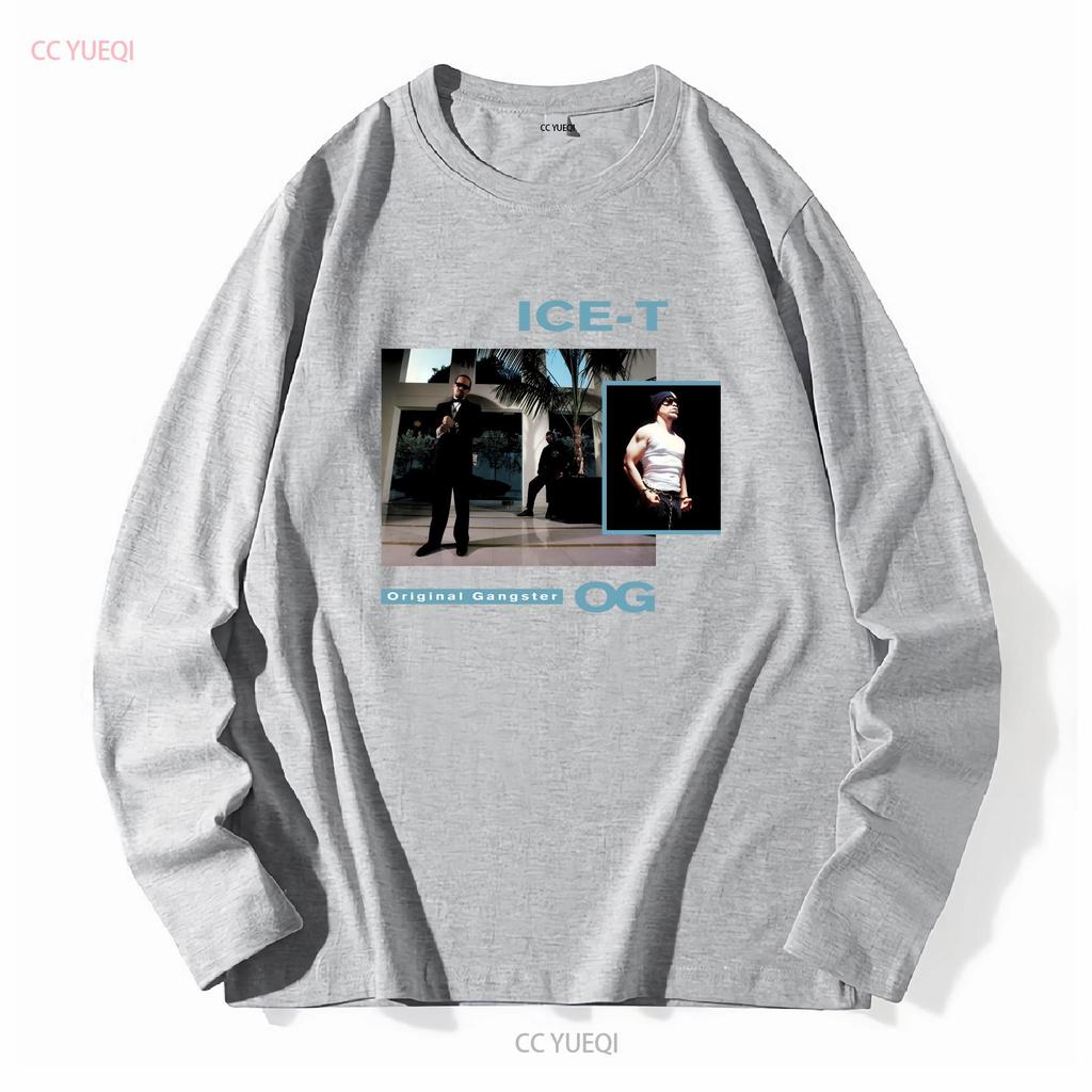 Nouvelle Chemise Homme Ice T O G Original Gangster Américain Noir Taille S 3XL vintage Lavée streetwear Douce Polyvalente Élégante