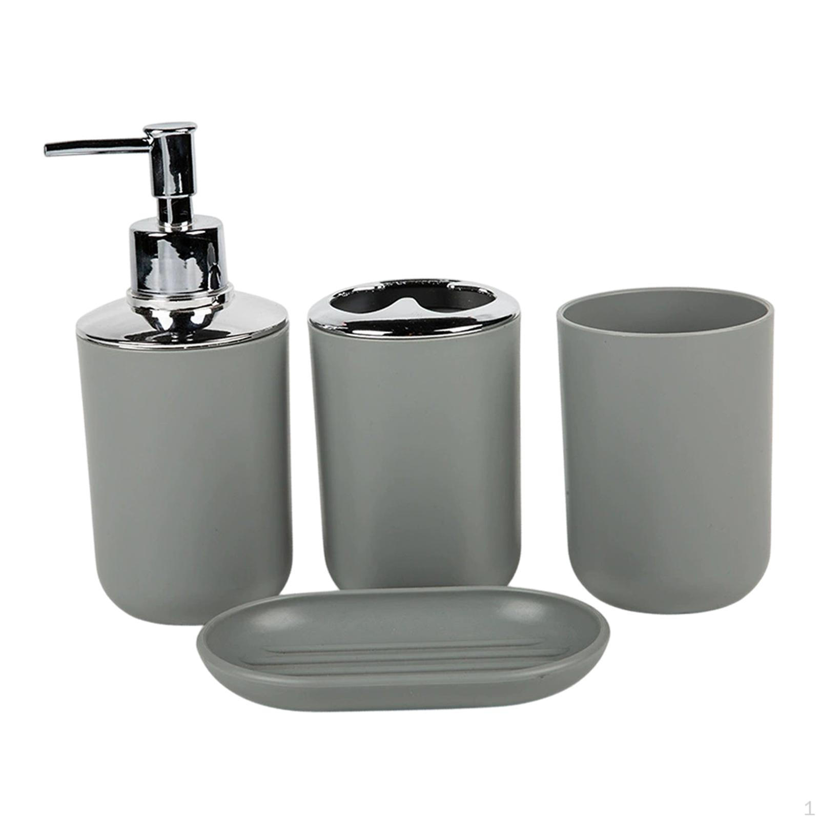 

Аксессуары для ванной комнаты, ополаскиватель для полости рта, современный подарок на новоселье, декоративный дозатор мыла темно-серого