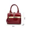 Glossy Patent Leather Small Box Women's Bag Holiday Gift for Girlfriend Exclusive Handbag Cross-Border Wholesale Winter New Style