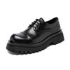 Spring New Leather Shoes Men's Formal Wear Casual Business Korean Version Trend British Brock Platform Big Head Shoes 1805-A