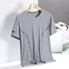 T-shirts d'entraînement à séchage rapide pour hommes - Hauts légers évacuant l'humidité - T-shirt de sport pour la salle de sport avec ventilation en mesh pour la course à pied, le fitness, le refroidissement