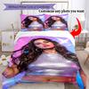 Personalizza Immagine Personalizza la tua foto Set Biancheria da Letto Copripiumino Traspirante con Federe Decorazione per la Casa Regalo di Compleanno