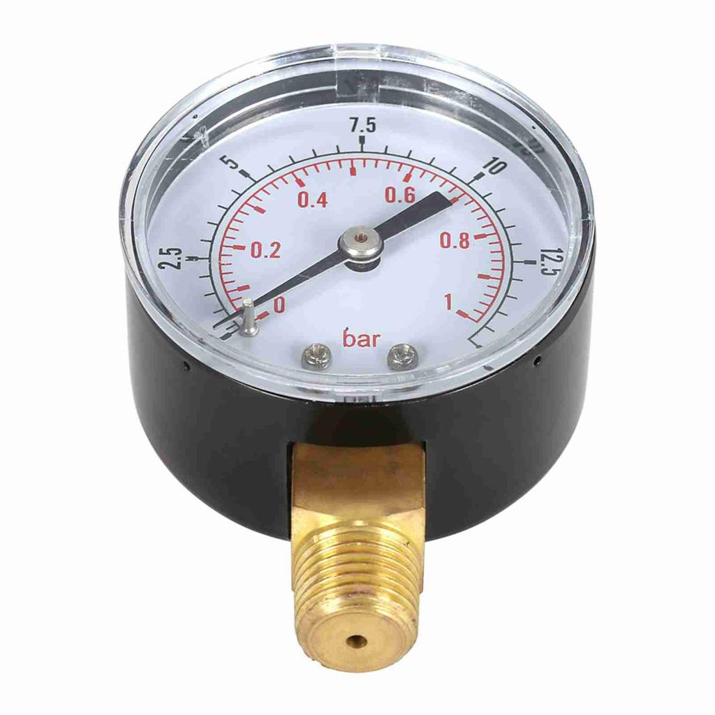 50mm Pool Filter Water Pressure Dial Hydraulic Pressure Gauge Meter Manometer 1 4  NPT Thread