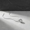 Fashion Waterdrop Pendant Necklace for Women Stainless Steel Snake Chain Necklaces Hip Pop Jewelry Gift
