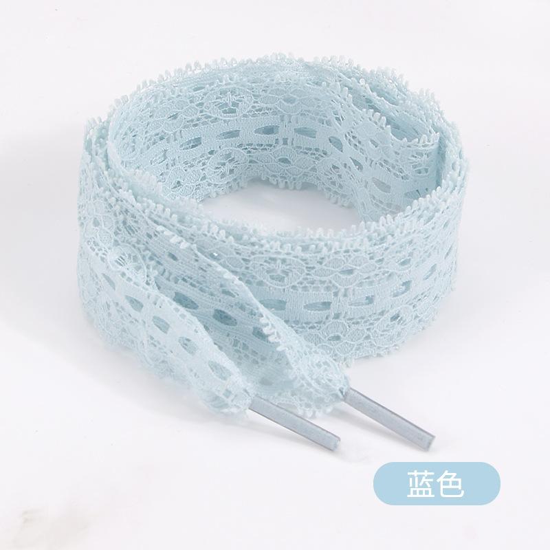Elastic Fancy Lace Flat Shoelace for Sneakers Shoelaces for Women Casual Shoes Black White Shoe Laces Accessorices