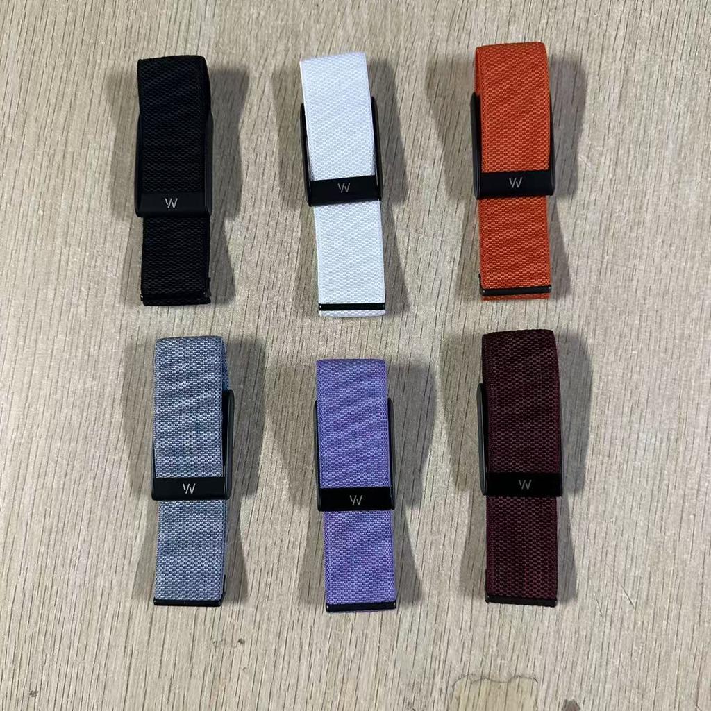 For Whoop 5.0 Mg Straps Wristband W Logo Band Nylon Woven Elastic Whoop Sports Replacement Straps Matte Black Silver Gold