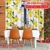 Set Of 2 Flat Printing Curtains Without Rod Lemon Pattern Popular Drapes Festival Versatile Polyester Fabric Curtain