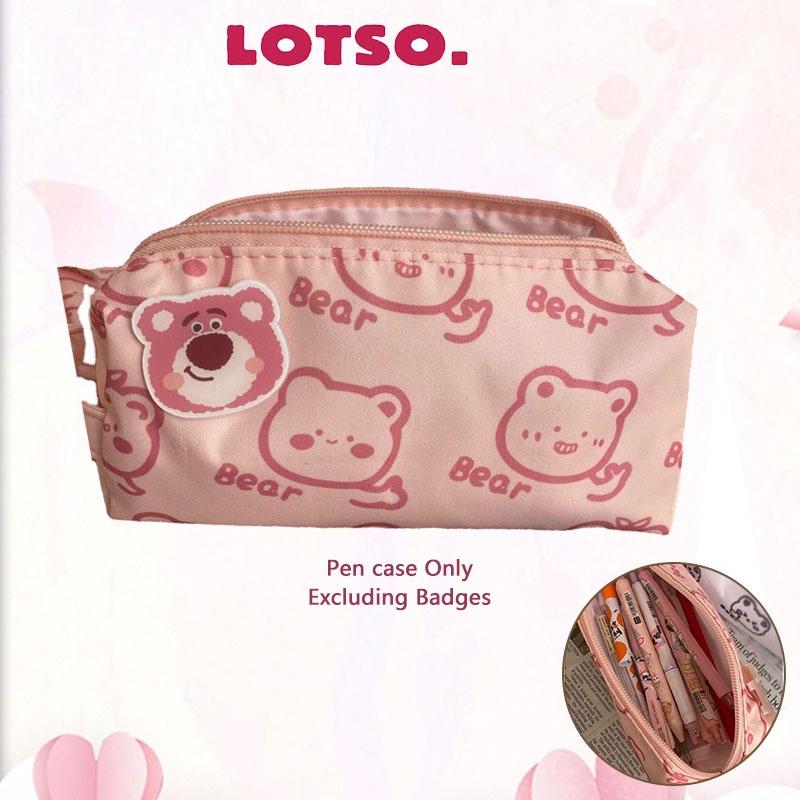 Lotso Pencil Zipper Case Cute Little Bear Largecapacity Student Stationery