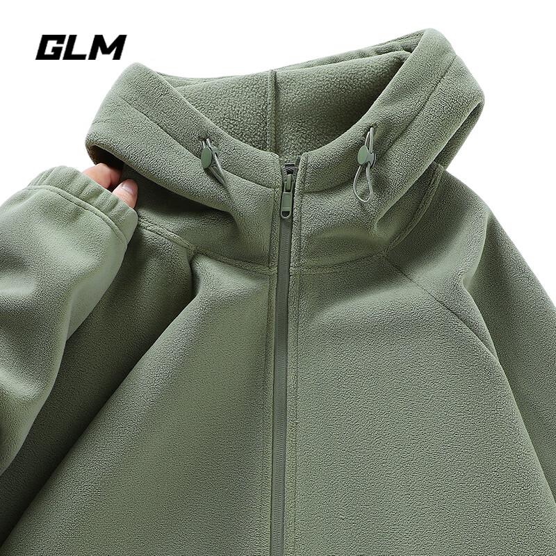 

GLM Men s Double-Sided Fleece Hooded Cardigan 3XL