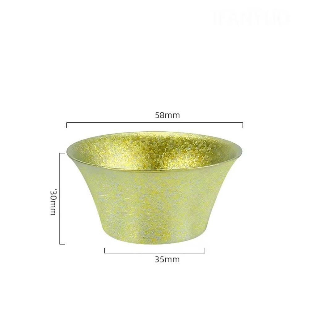 Double Wall Gongfu Tea Cup Heat Insulated Chinese Tea Cup Titanium Tea Cup  Camping and Travel