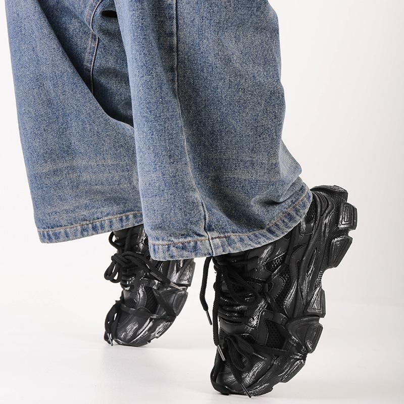 2025 Pánské platformové tenisky Designové barevné sladění Tátovy boty Pohodlná měkká podrážka Zvyšující běžecké boty Zapatillas Hombre