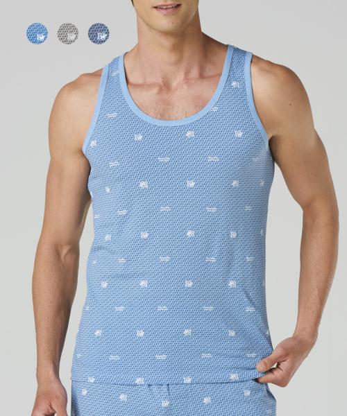 

[Beverly Hills Polo Club] [3-Pack] Men s Pure Cotton Patterned Knit Undershirt [Shipped from Korea] 100% Authentic 105