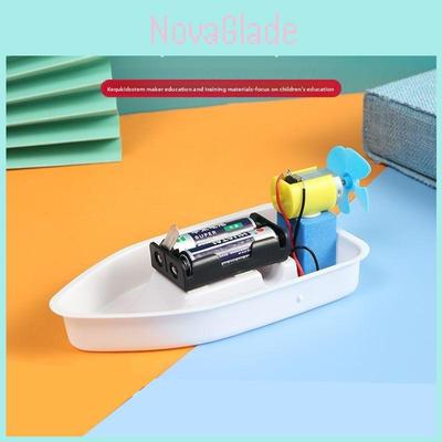 Selbstgebautes Elektroboot Montagematerial-Set Pädagogisches Spielzeug für Kinder zum Lernspiel