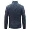 Autumn Winter Men Knitted Cardigan Coat Warm Korean Version Slim Fit Trendy Sweater Long Sleeve Outerwear