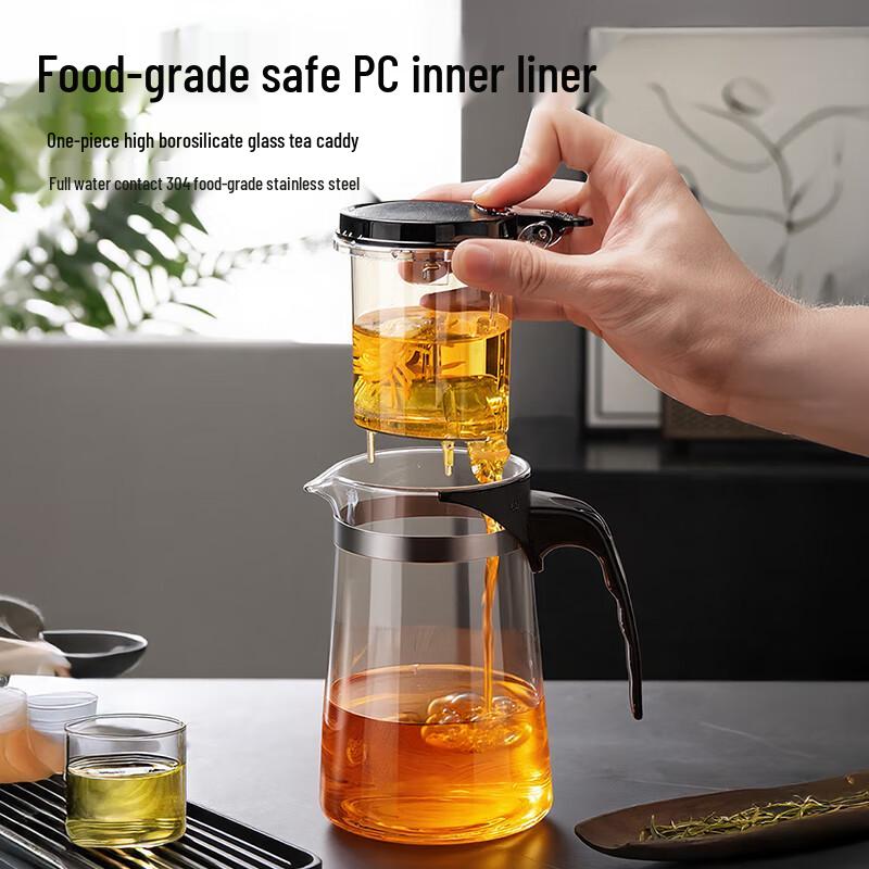 LINGCHEN Glass Tea Infuser Teapot