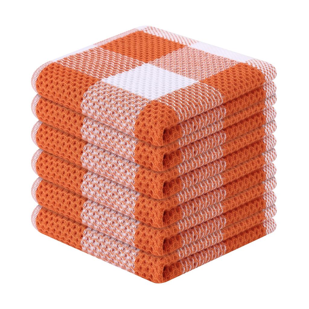 Homaxy 100% Cotton Waffle Weave Kitchen Towels Super Absorbent and Machine Clean Tool Washable Dish Towels for Drying Dishes