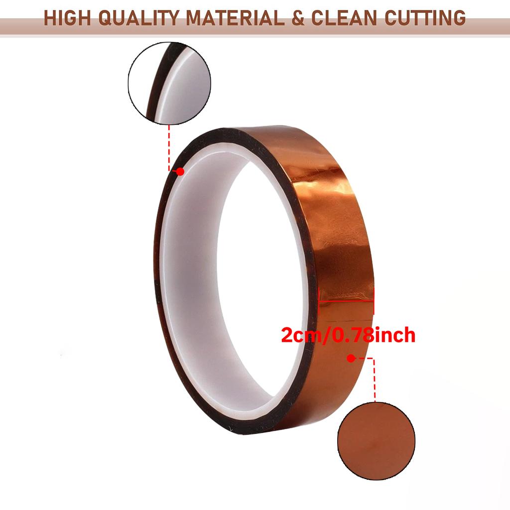 33M Polyimidband Goldfingerband für FPC/PCB-Reparatur - Hochtemperaturbeständig, Reißfest 10mm-25mm Breite Kaptonband