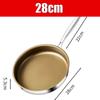 Titanium Nonstick Frying Pan Skillet 316 Stainless Steel Pan with Cool Touch Handle Compatible with All Cooktops