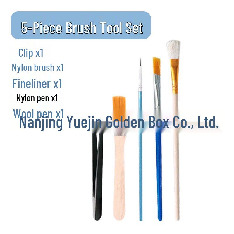 Gold Leaf Burned Foil DIY Painting Set with Gilding Glue and Brush