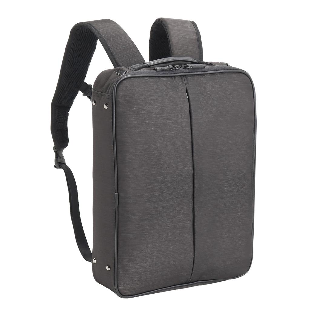 Ace Gene CombiLite 2 Business Backpack, No. 68455, fits 14.0-inch PCs, fits B4 size documents, and is stain-resistant and water-repellent. Also