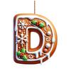 Child Safe Acrylic Christmas Letter Ornament Gingerbreads Homes Decors For Car Homes Decoration Holiday Party Accessory