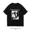 Bauhaus Music Tshirt Man Fashion Casual Gothic Rock and Roll Cotton Graphic T Shirts Camisetas