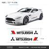 For Mitsubishi Asx Lancer Pajero 4 Outlander 3 Xl L200 EX10 X 2pcs Car Body Decoration Stickers Car Door Scratch Blocking Decals