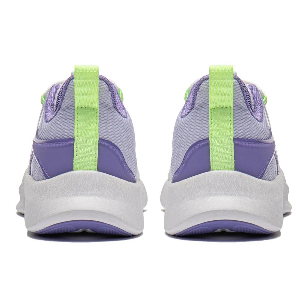 Li Ning Kids Comfortable Non-Slip Low-Top Casual Shoes Kids Sneakers White Purple YKCU038-6