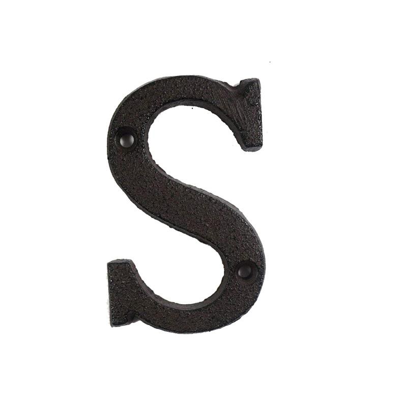 ??? Metal Letters Numbers Cast Iron Decoration House Sign Doorplate DIY Cafe Wall