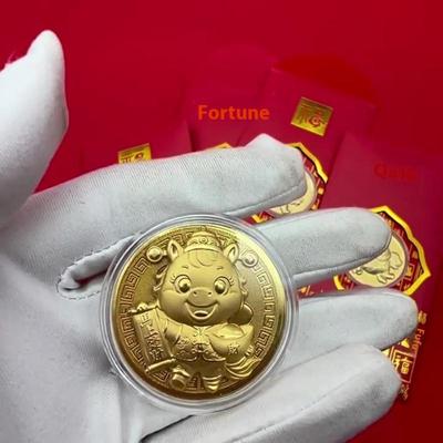 1Pcs Commemorative China Mascot Horse Coins Collectibles Art Challenge Medal 2026 Horse Coin New Year Gifts