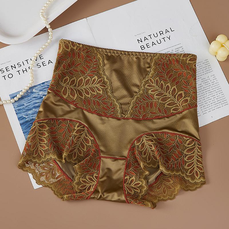 

Female Spring and Summer Girdle Waist Shaping Skin Shaping High Waist Abdominal Lift Hip Briefs L зелёный