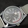 REFURBISHED VINTAGE SEIKO 5 AUTOMATIC JAPAN MENS DAY/DATE BLACK WATCH a266370-2 Quantityseikoa266370