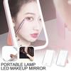 Portable Folding Mirror Lighted Mirror LED 3Colors Modes Mirror Travel USB Dressing Table With Makeup Light Charging
