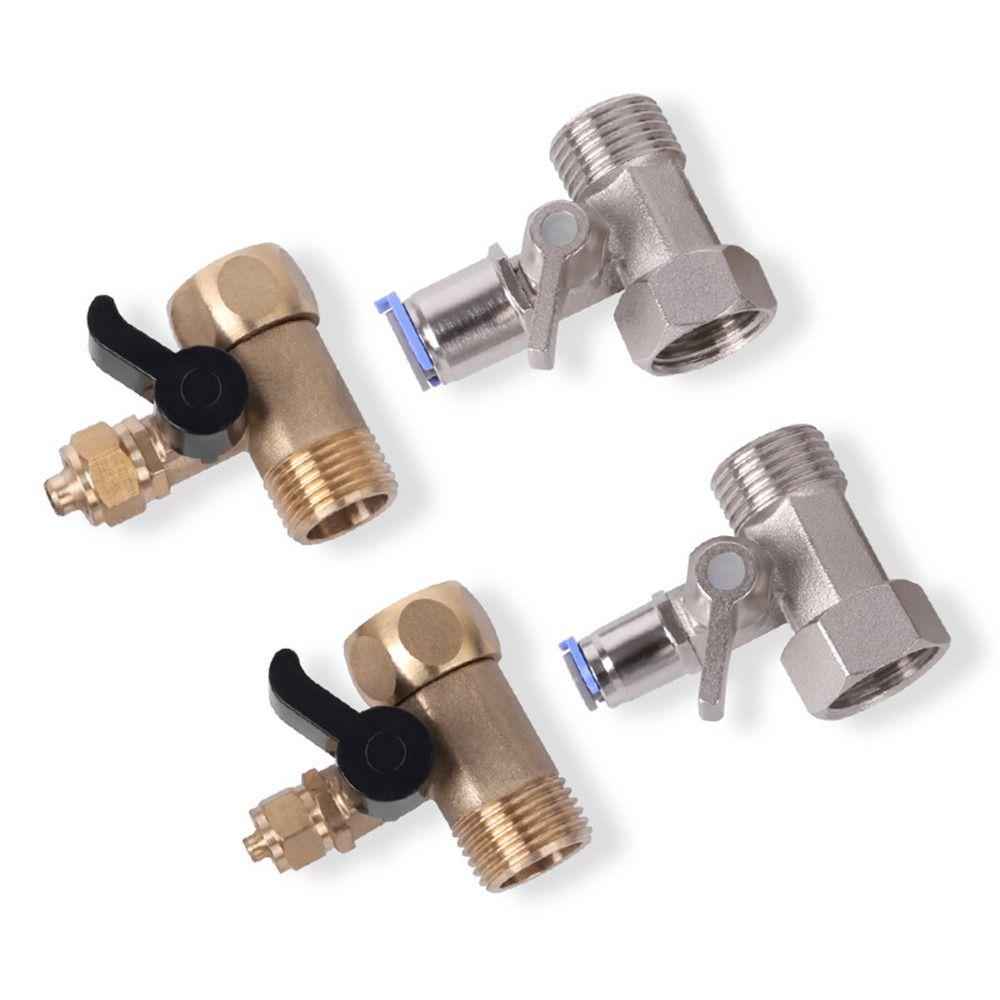 Alloy Water Purifier Tee Connector Brass Angle Valve Adapter Three Way Ball Valve Water Purifier