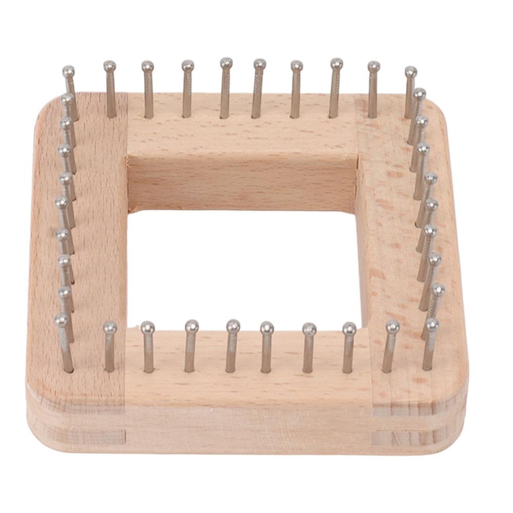Quadratisches Webwerkzeug Massiver Bastelwebrahmen Praktischer Strickwebrahmen Hutherstellung