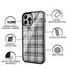 White Black Plaid Print Phone Case For IPhone 16 15 14 13 Pro Max 11 12 Mini Alex Mirror For Magsafe Wireless Charging Cover