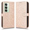 For Xiaomi Redmi 15 5G (Global) (169mm) Wallet Case Dot Pattern Imprint PU Leather Phone Cover with Wrist Strap